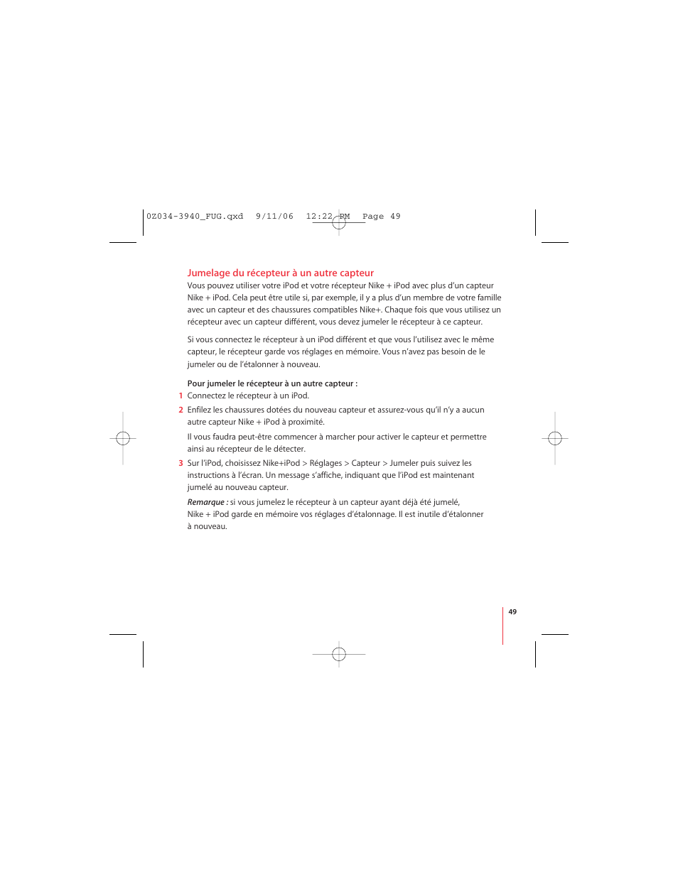 Apple Nike + iPod User Manual | Page 49 / 72