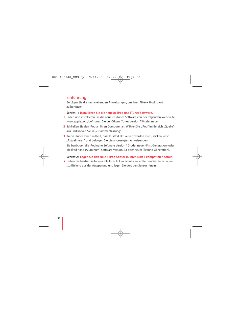 Einführung | Apple Nike + iPod User Manual | Page 56 / 72