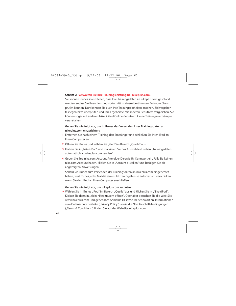 Apple Nike + iPod User Manual | Page 60 / 72