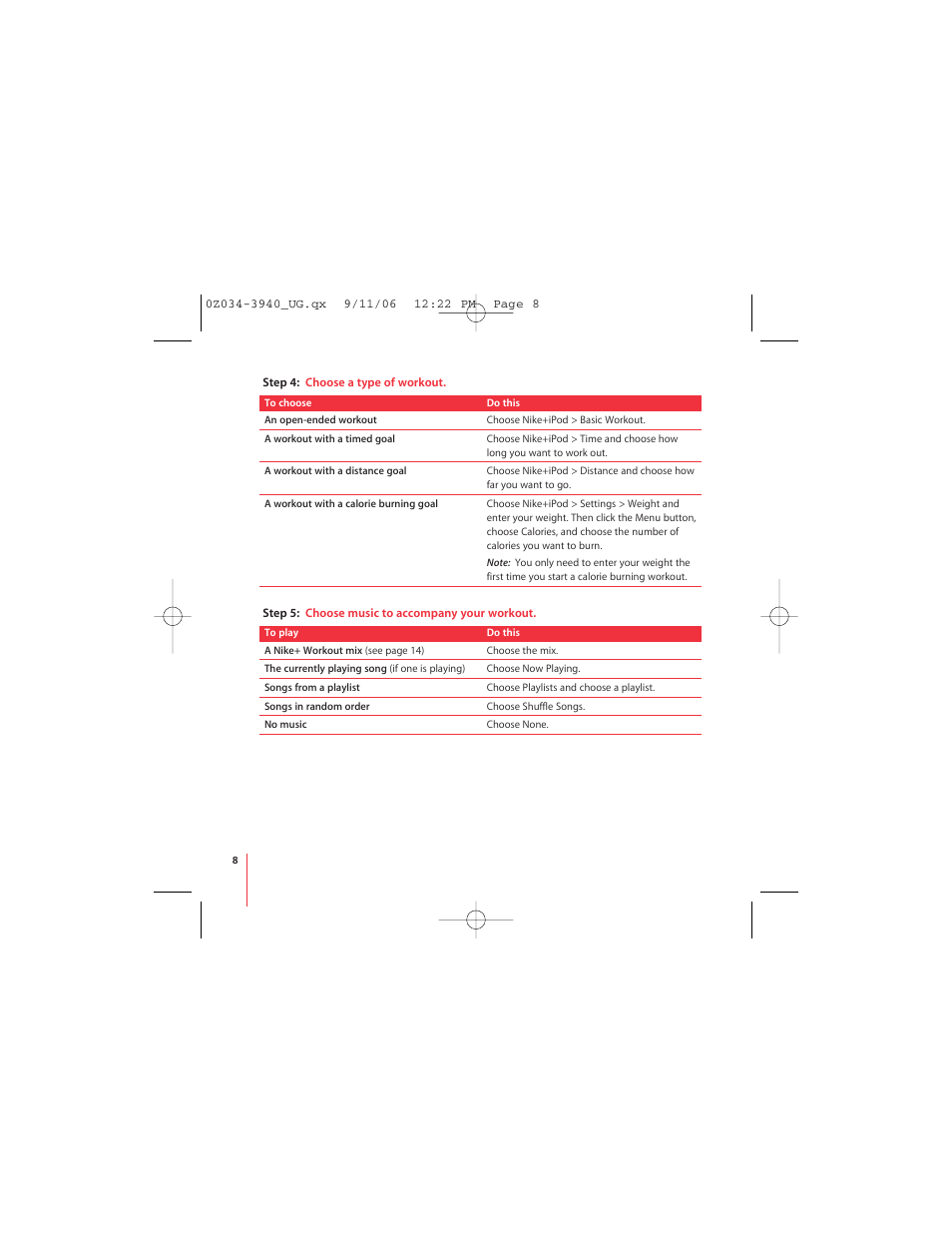 Apple Nike + iPod User Manual | Page 8 / 72