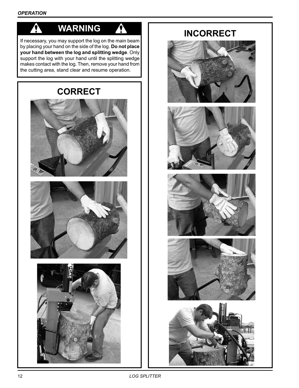 Warning, Correct incorrect | Echo LS21160 Owners Manual v.1 User Manual | Page 16 / 24