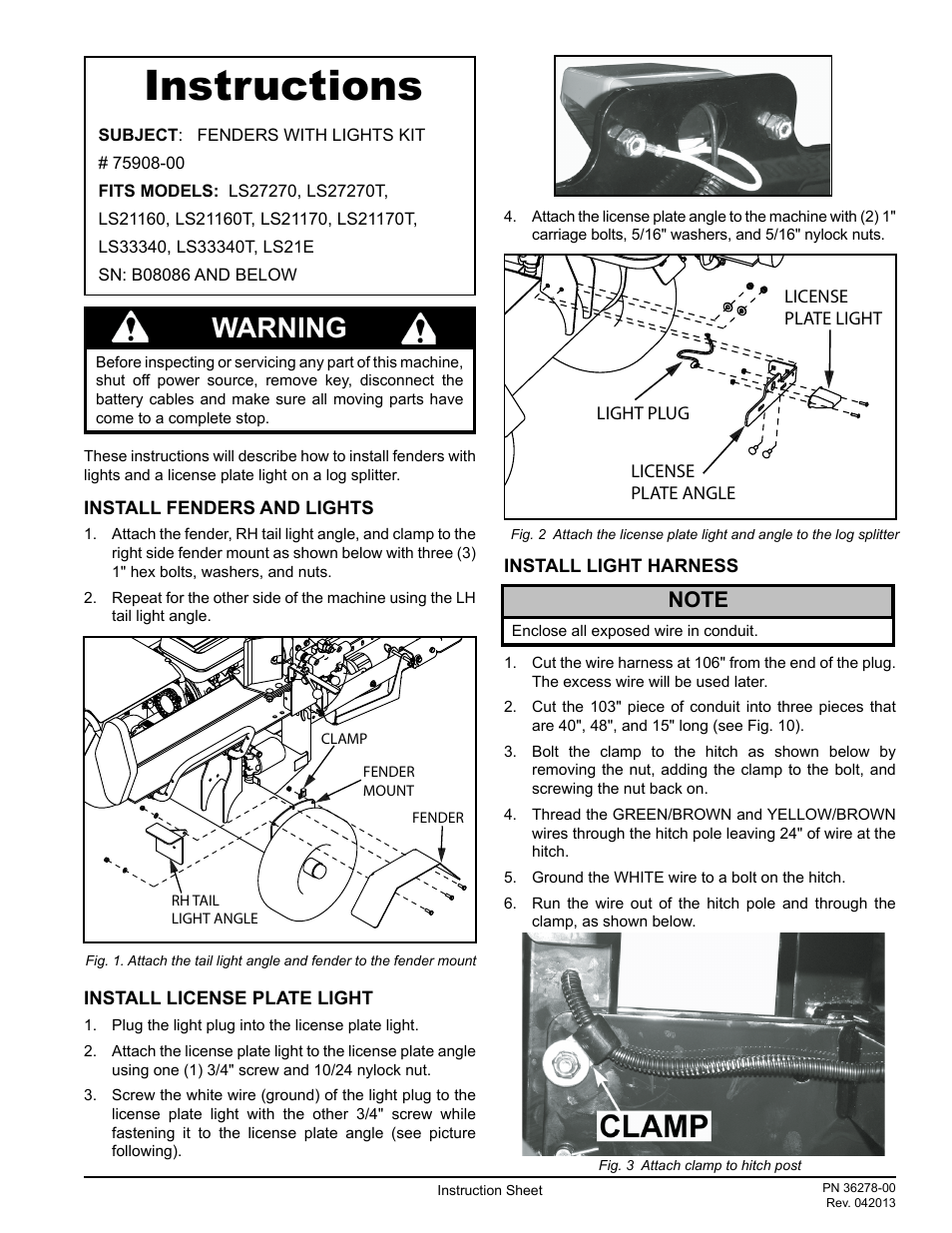 Echo LS21160 Instruction v.8 User Manual | 4 pages