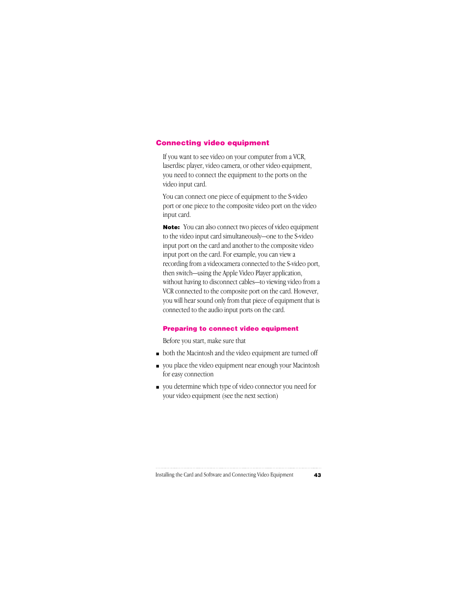 Apple Video System User Manual | Page 49 / 95