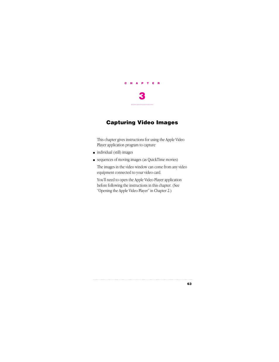 Capturing video images | Apple Video System User Manual | Page 69 / 95
