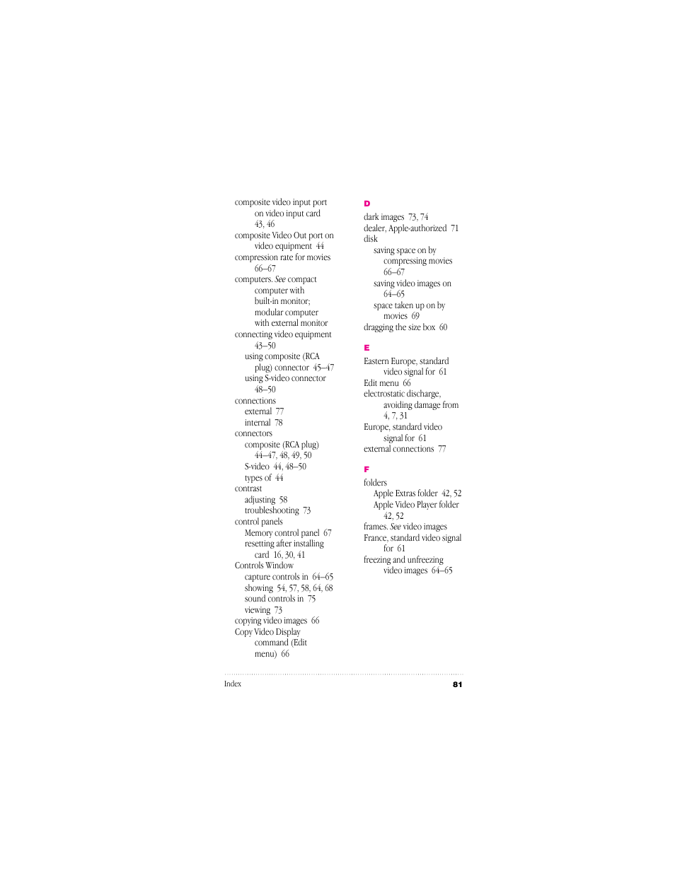 Apple Video System User Manual | Page 87 / 95