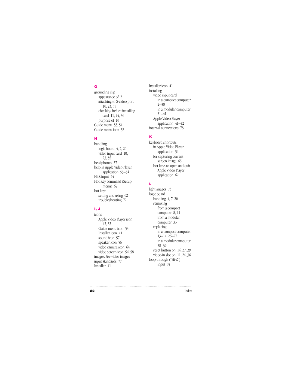 Apple Video System User Manual | Page 88 / 95