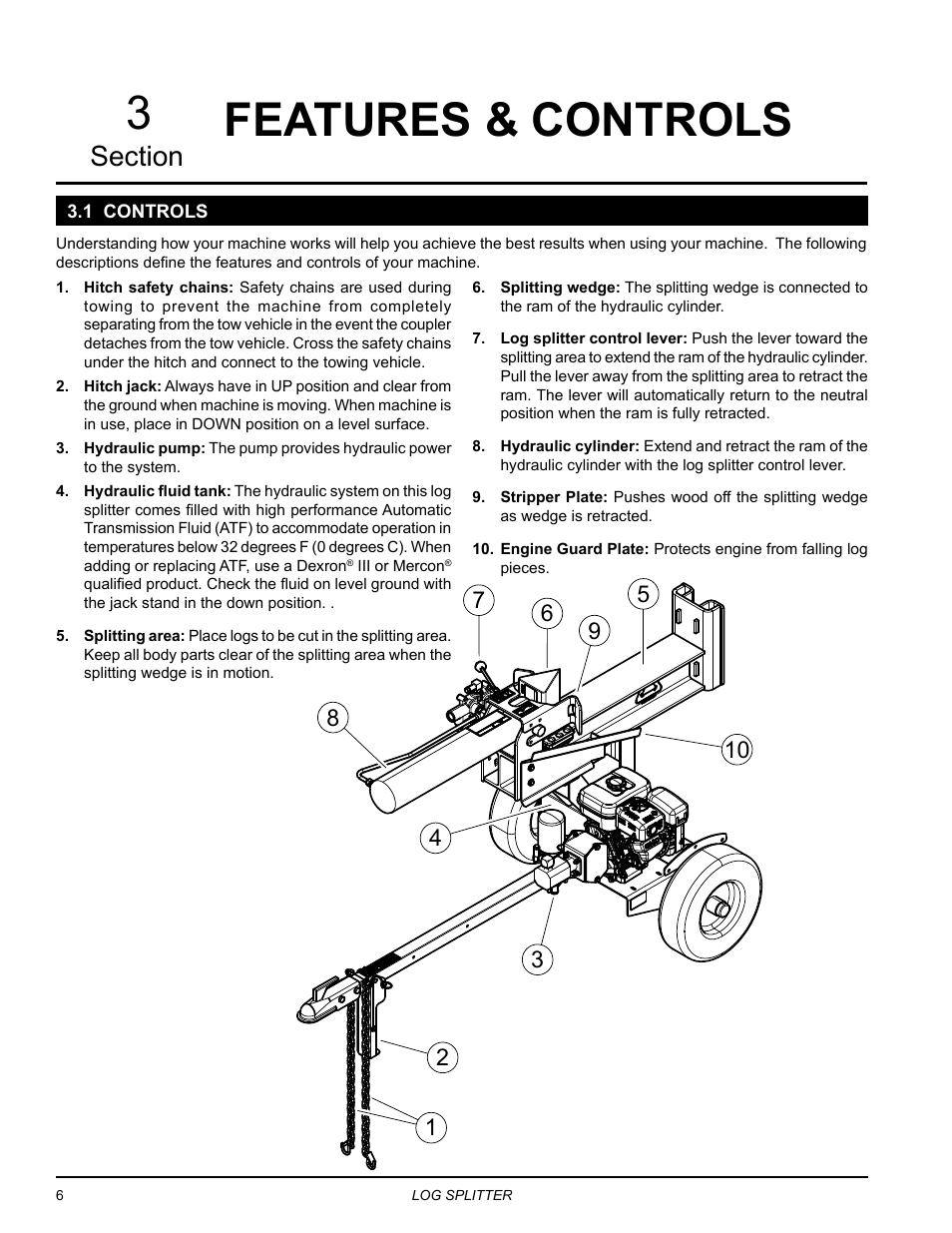 Features & controls, 1 controls | Echo LS21 Owners Manual v.2 User Manual | Page 10 / 22