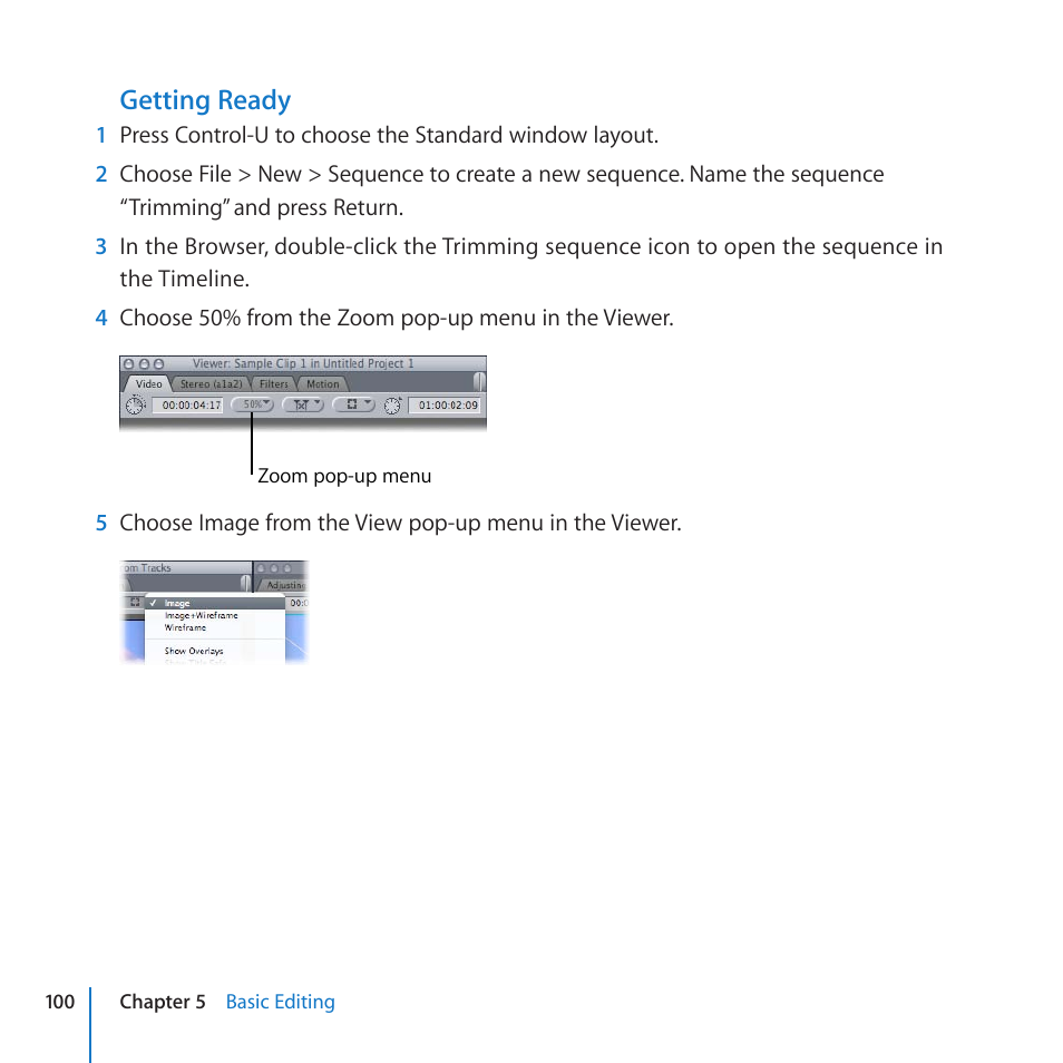 Getting ready | Apple Final Cut Pro 7 User Manual | Page 100 / 178