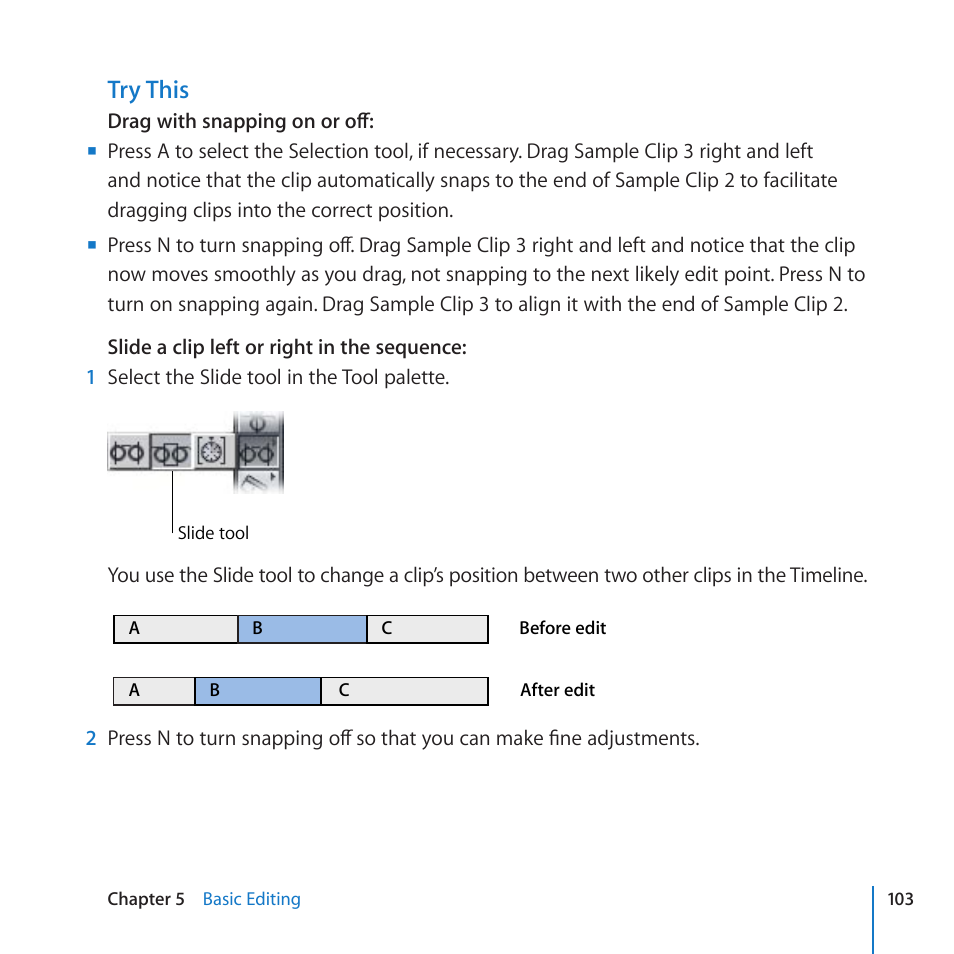 Try this | Apple Final Cut Pro 7 User Manual | Page 103 / 178