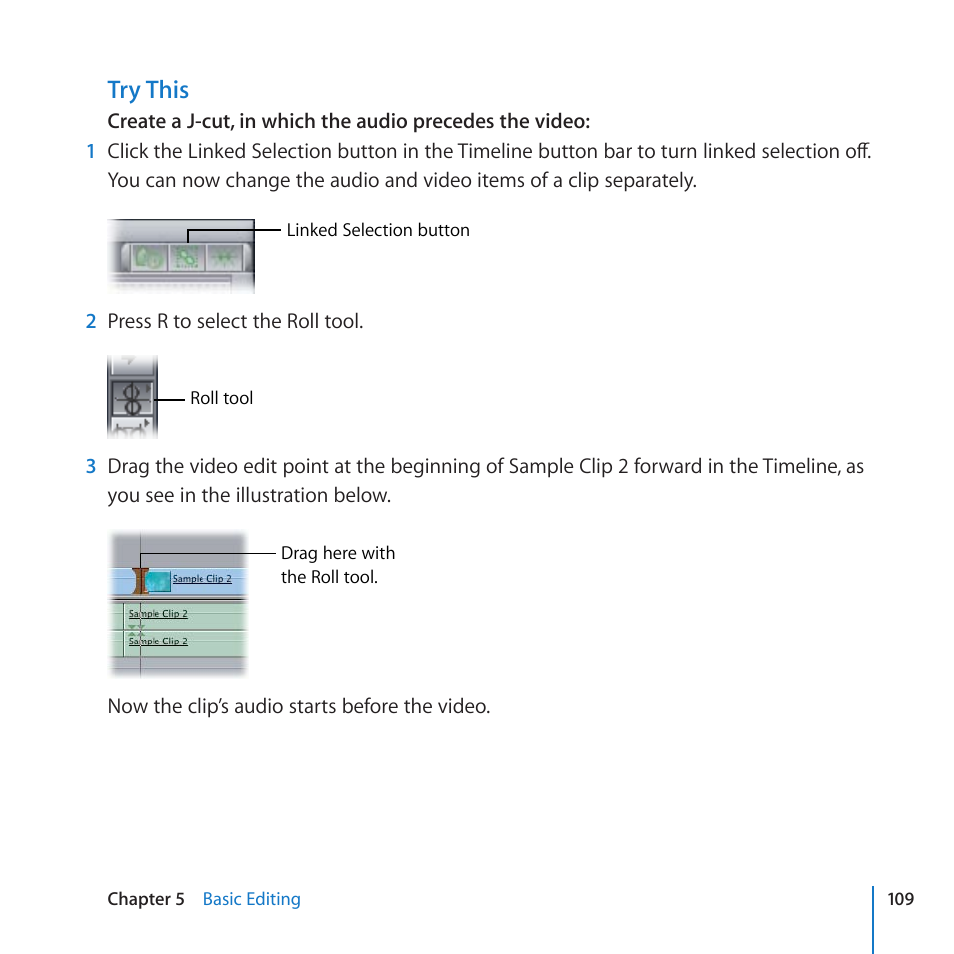 Try this | Apple Final Cut Pro 7 User Manual | Page 109 / 178