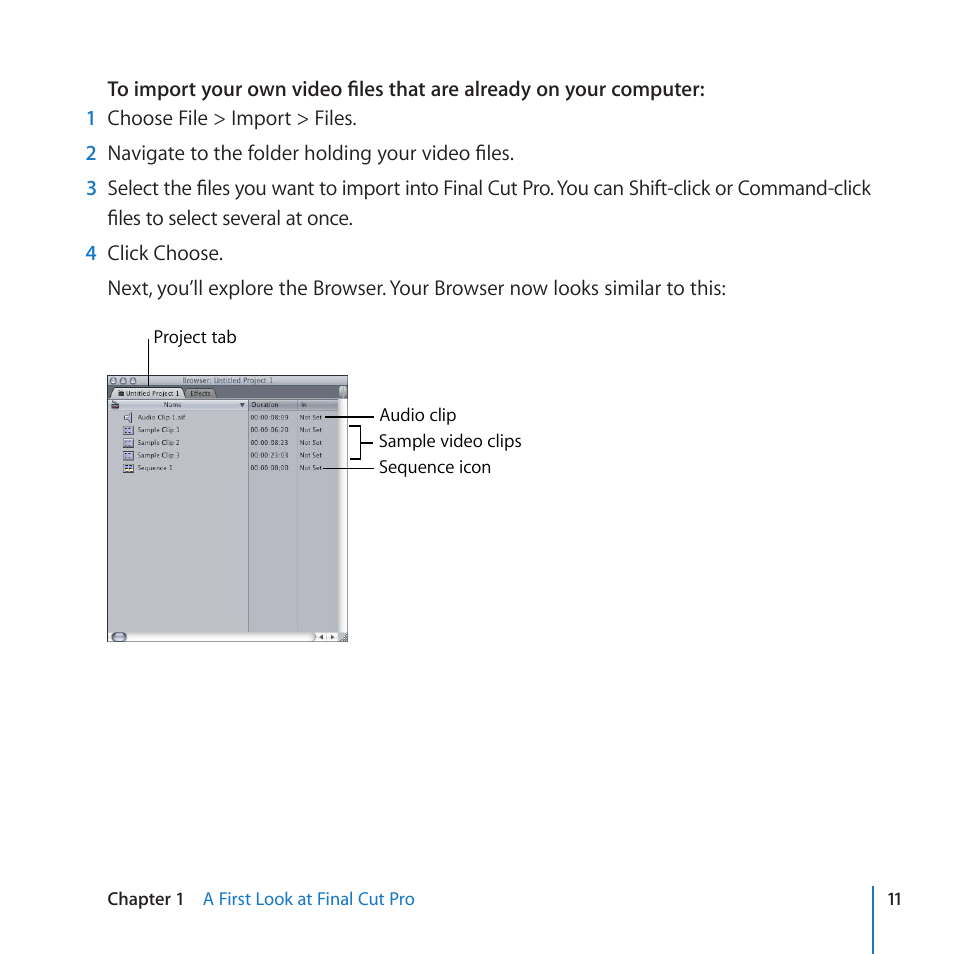 Apple Final Cut Pro 7 User Manual | Page 11 / 178