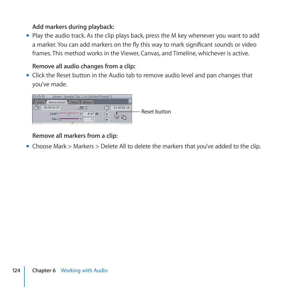 Apple Final Cut Pro 7 User Manual | Page 124 / 178