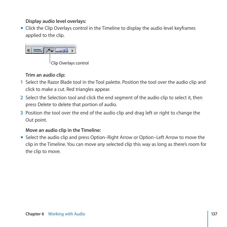 Apple Final Cut Pro 7 User Manual | Page 137 / 178