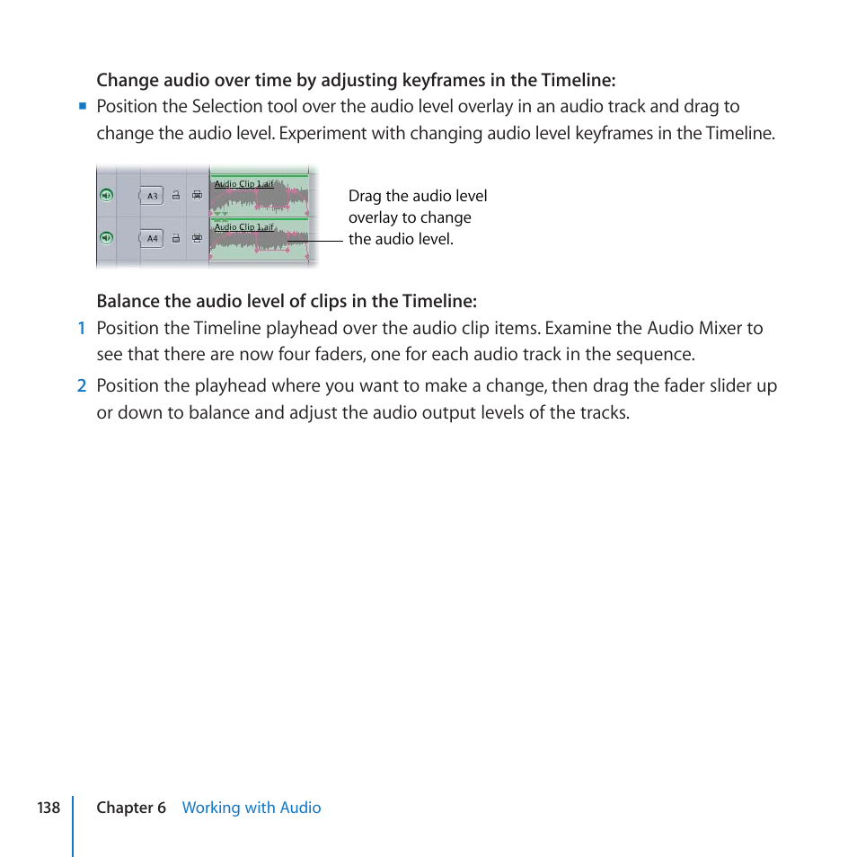 Apple Final Cut Pro 7 User Manual | Page 138 / 178