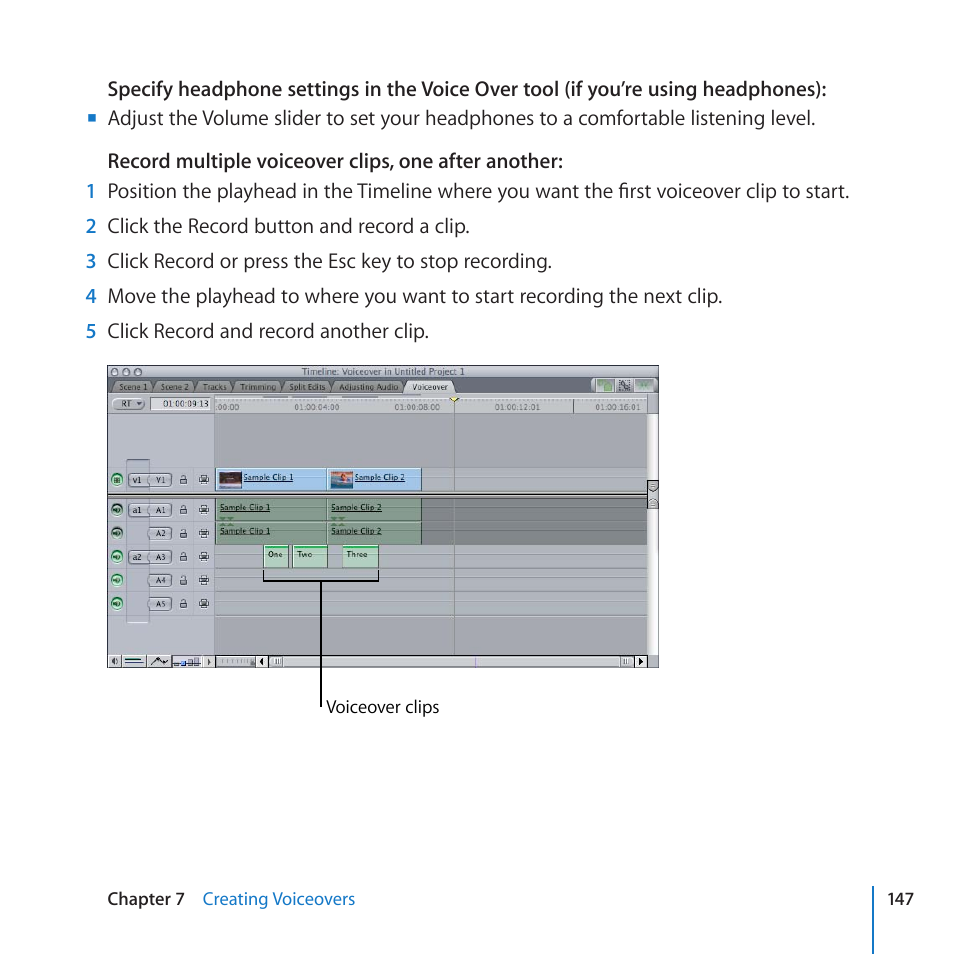 Apple Final Cut Pro 7 User Manual | Page 147 / 178