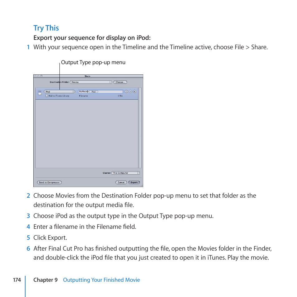 Try this | Apple Final Cut Pro 7 User Manual | Page 174 / 178