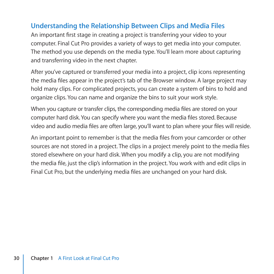 Apple Final Cut Pro 7 User Manual | Page 30 / 178
