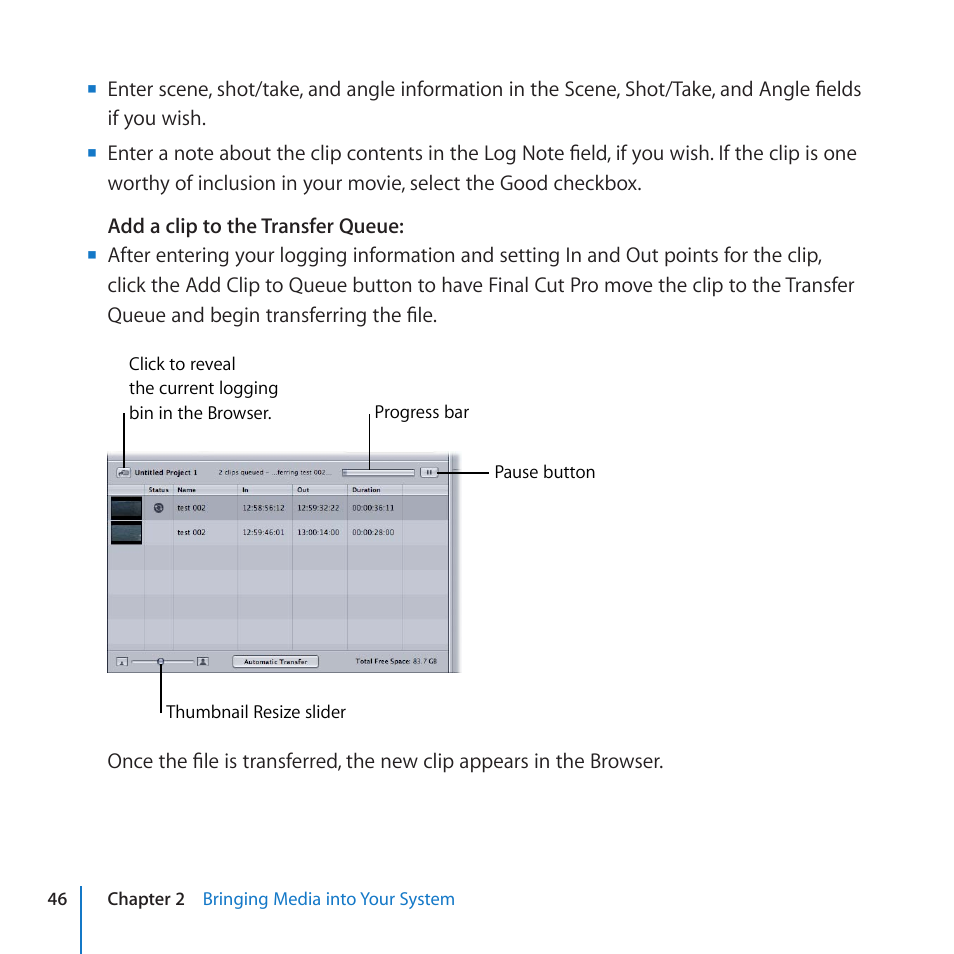 Apple Final Cut Pro 7 User Manual | Page 46 / 178