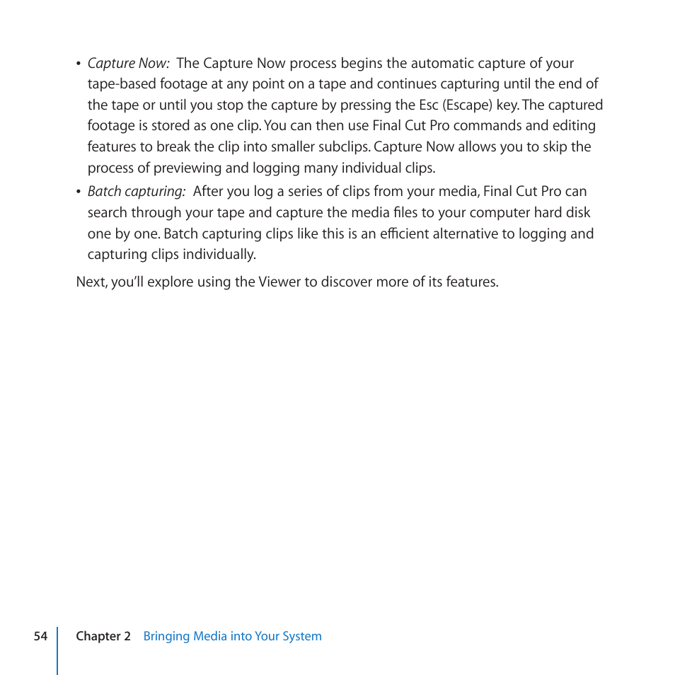 Apple Final Cut Pro 7 User Manual | Page 54 / 178