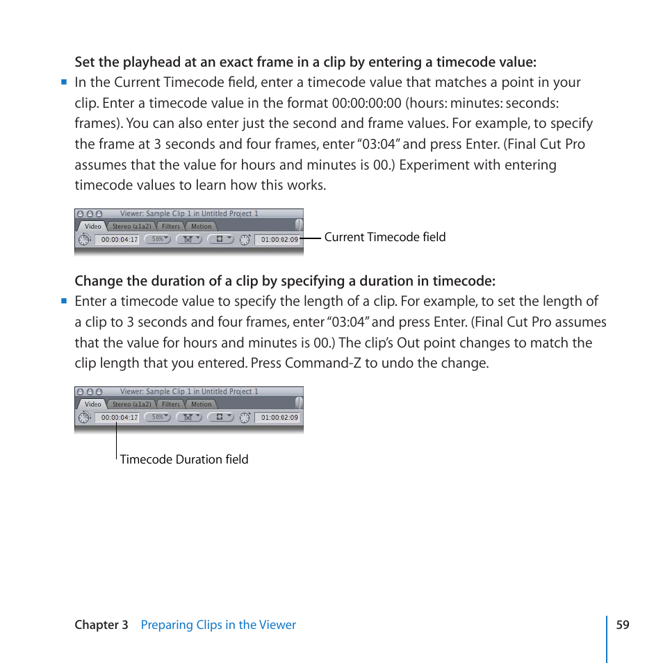Apple Final Cut Pro 7 User Manual | Page 59 / 178