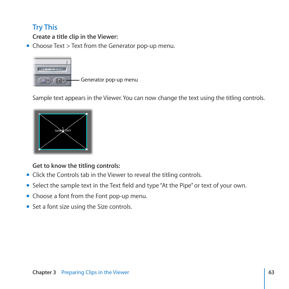 Try this | Apple Final Cut Pro 7 User Manual | Page 63 / 178