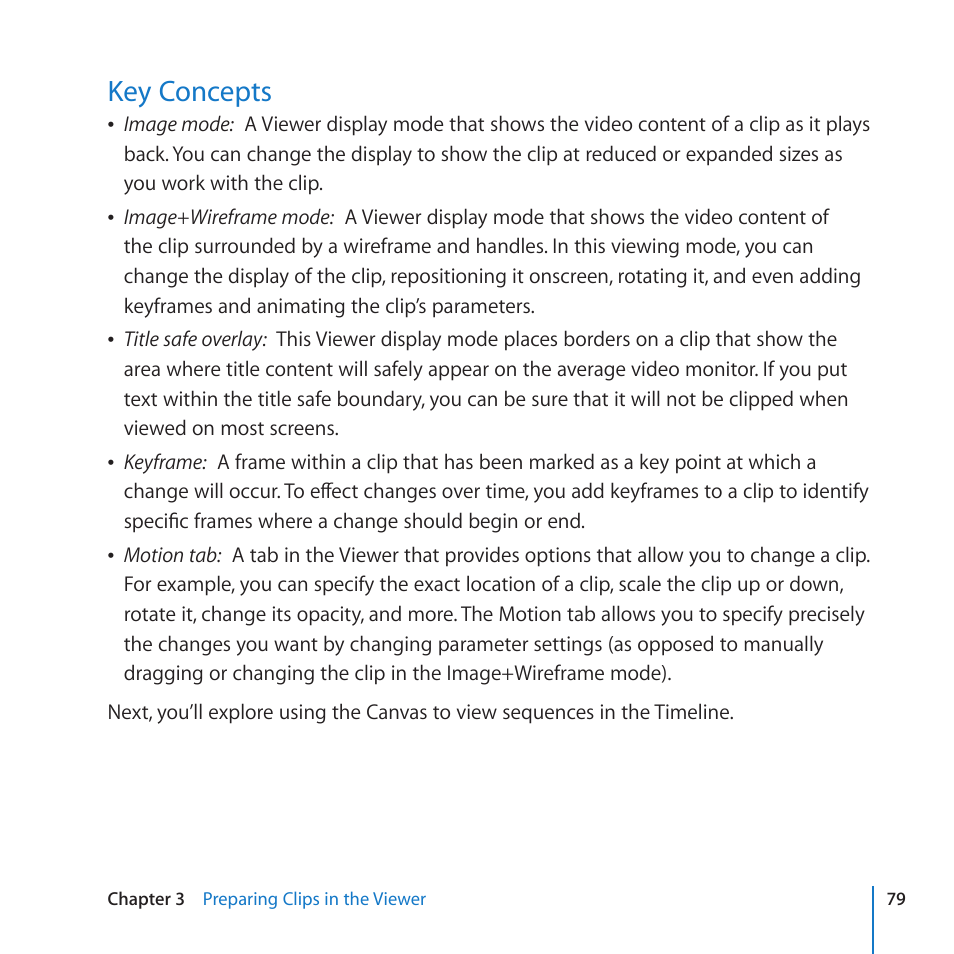 Key concepts | Apple Final Cut Pro 7 User Manual | Page 79 / 178