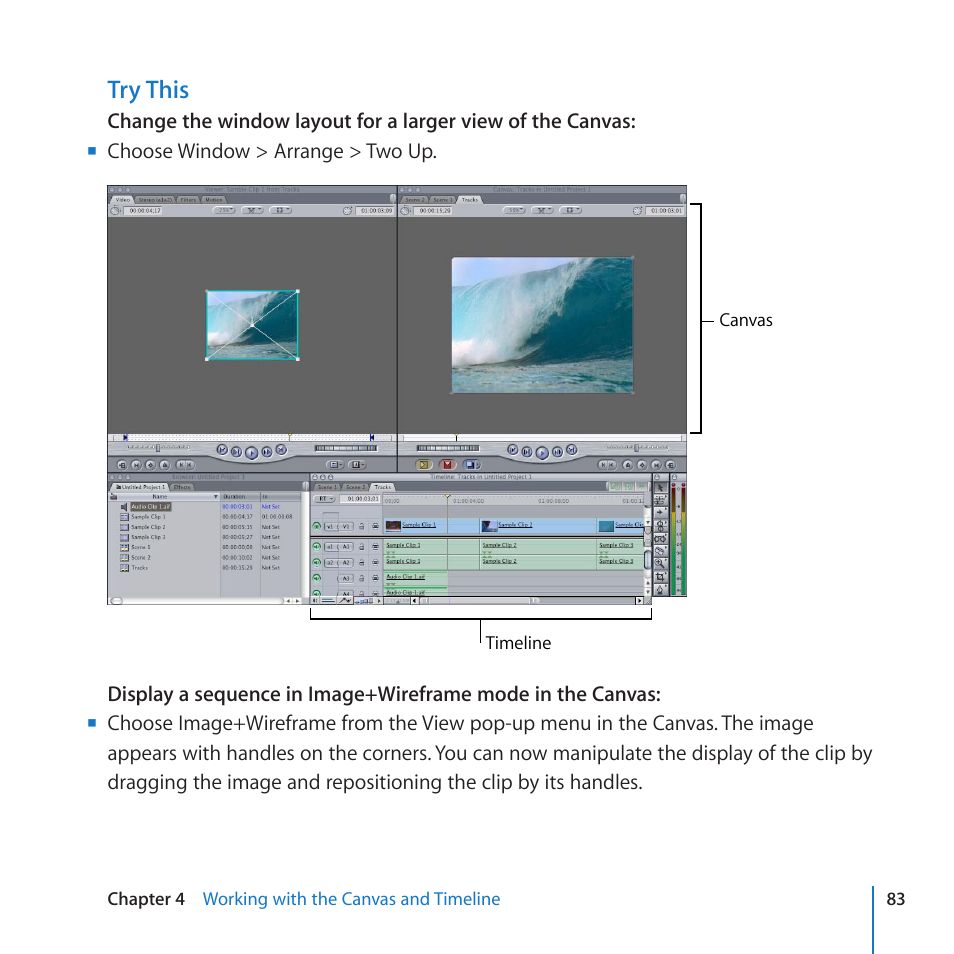 Try this | Apple Final Cut Pro 7 User Manual | Page 83 / 178