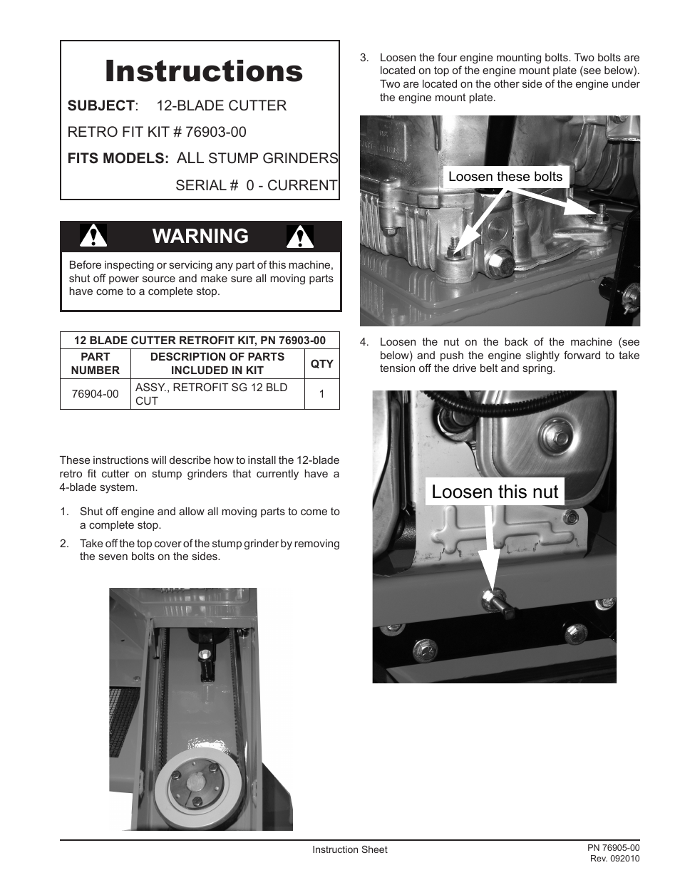 Echo 71755 Instruction User Manual | 2 pages