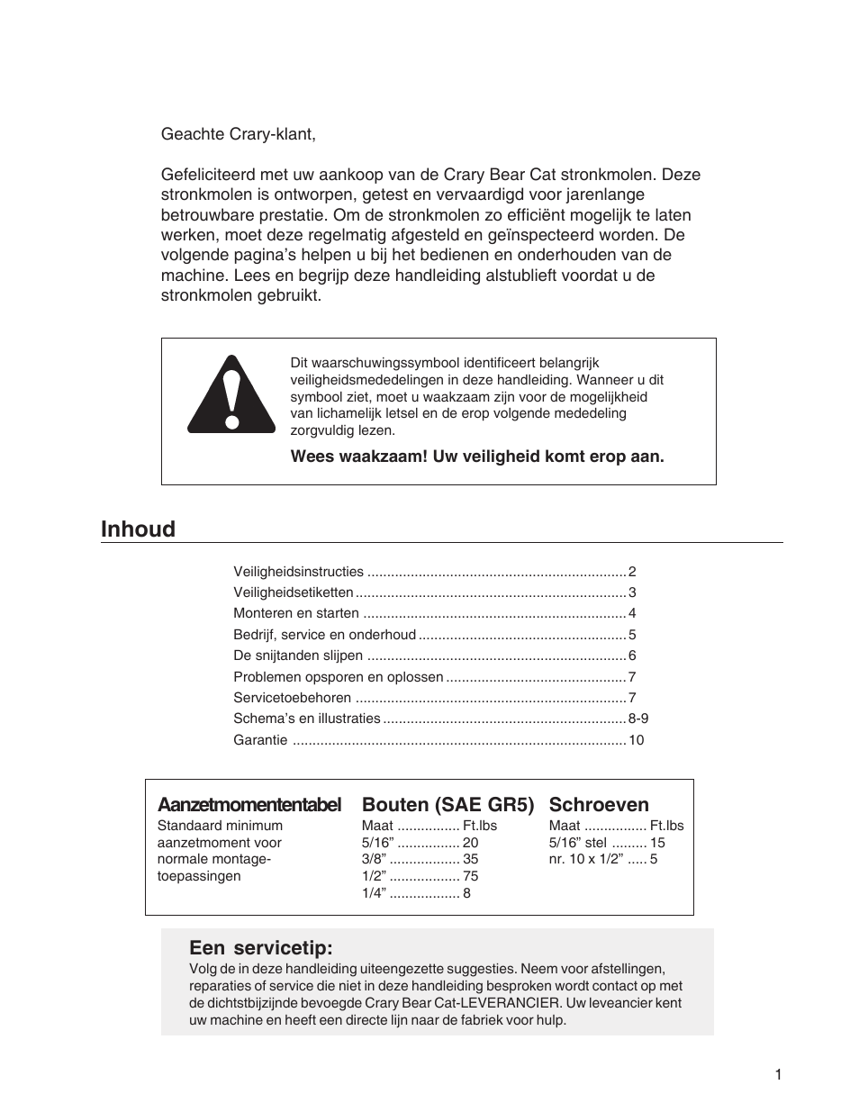 Inhoud | Echo 73710S User Manual | Page 49 / 59