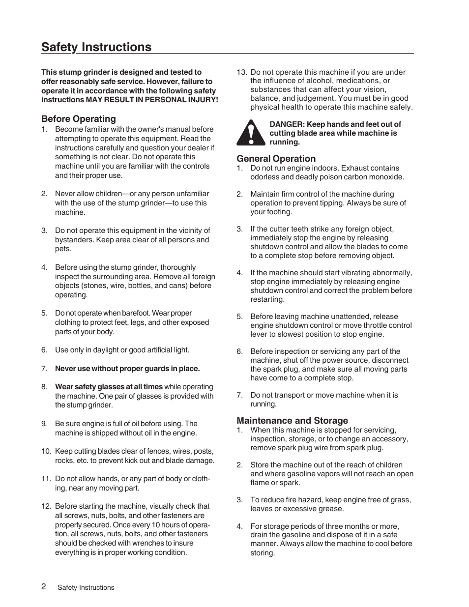 Safety instructions | Echo 73710S User Manual | Page 5 / 59