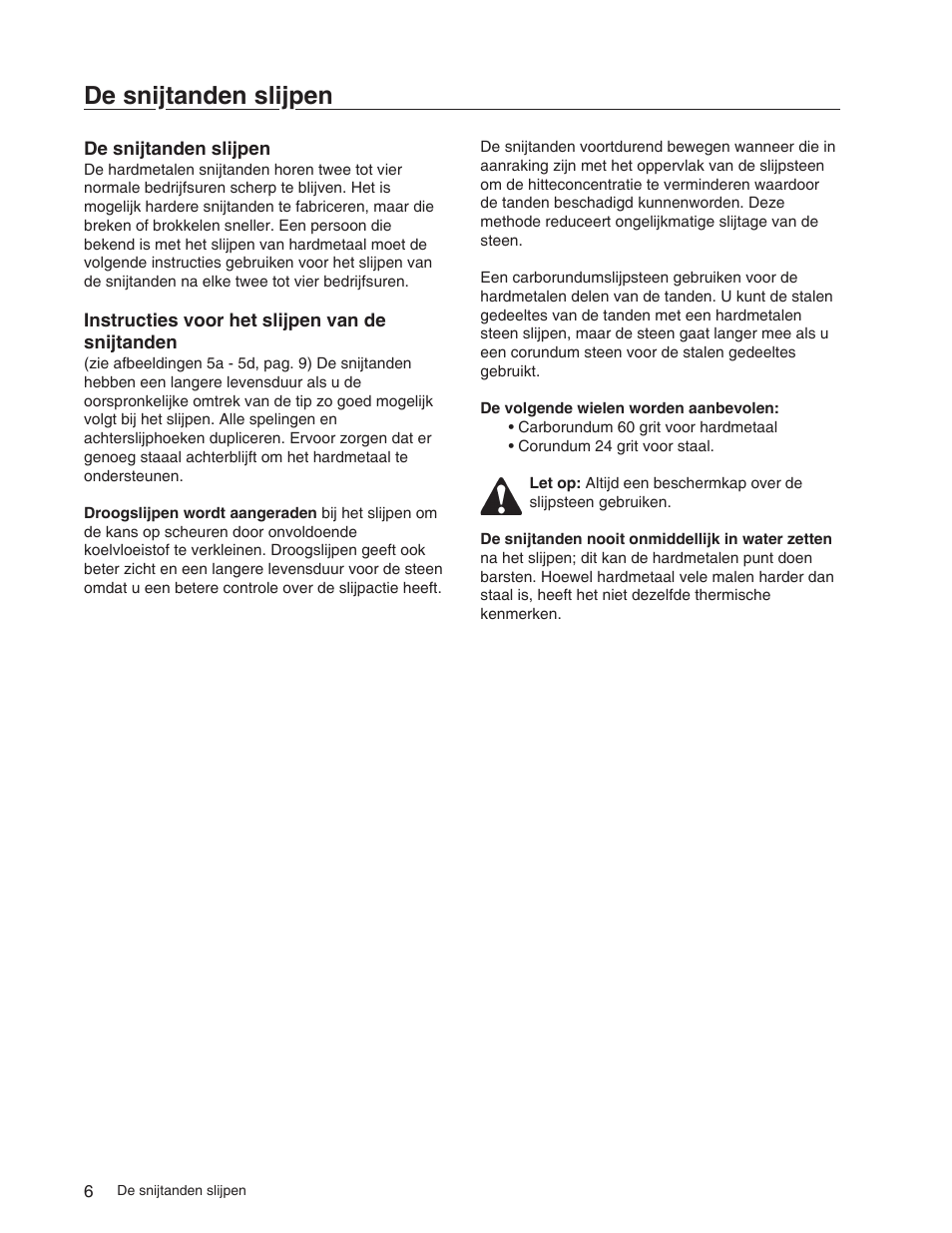 De snijtanden slijpen | Echo 73710S User Manual | Page 54 / 59