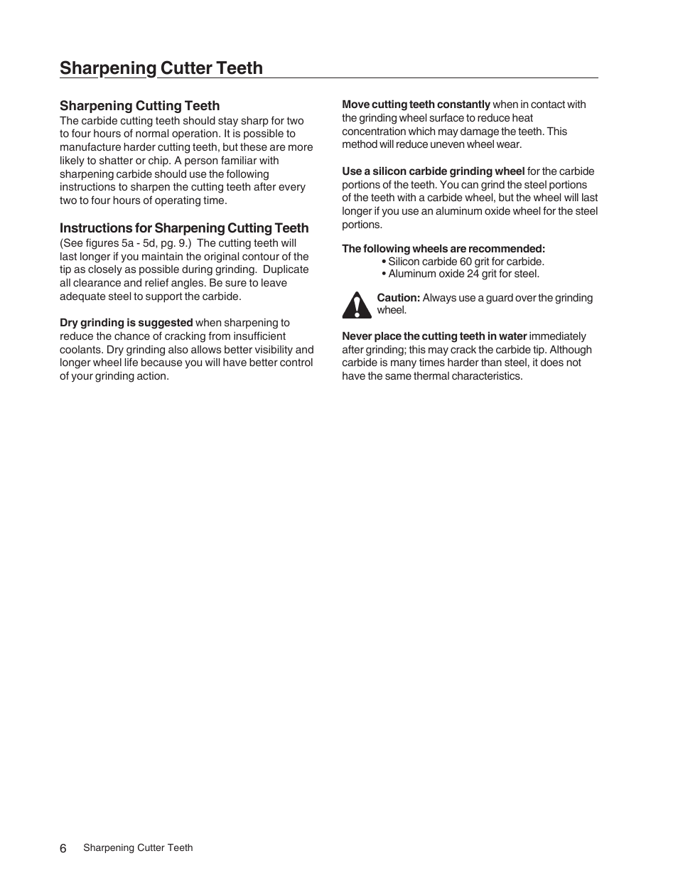 Sharpening cutter teeth | Echo 73710S User Manual | Page 9 / 59