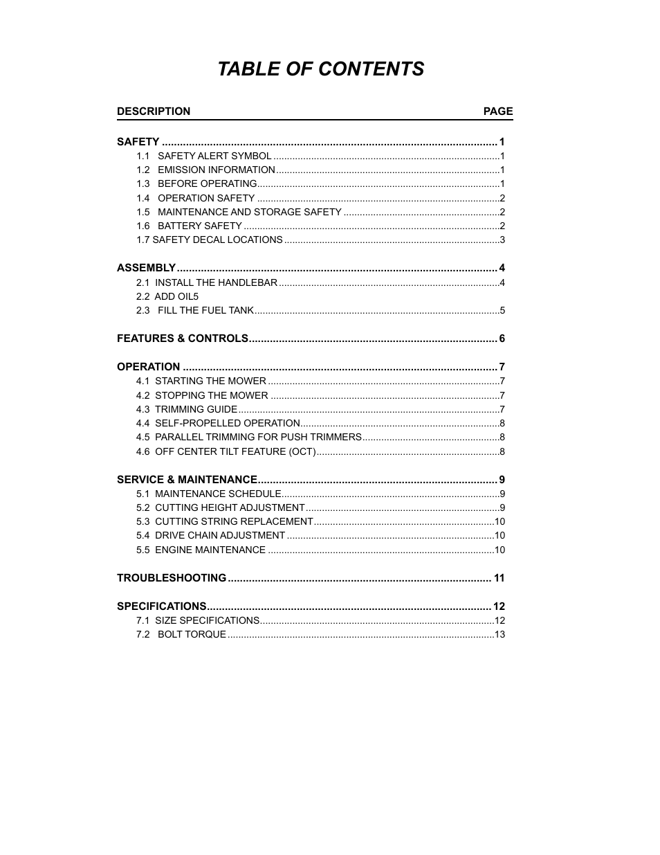 Echo WT160S Owners Manual v.2 User Manual | Page 4 / 33