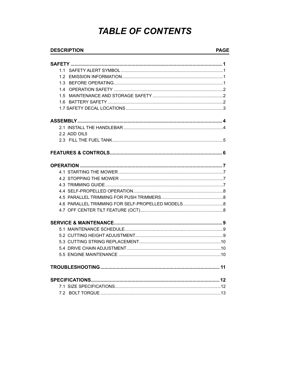 Echo WT160S Owners Manual v.1 User Manual | Page 4 / 32