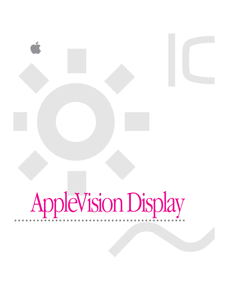 Applevision display | Apple AppleVision 850 User Manual | Page 106 / 112