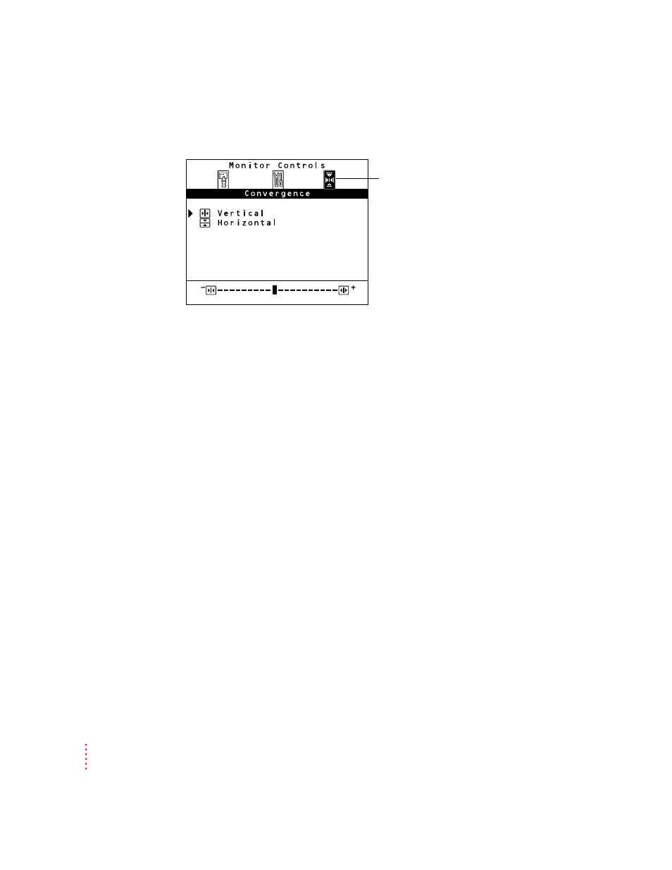 Adjusting convergence | Apple AppleVision 850 User Manual | Page 62 / 112