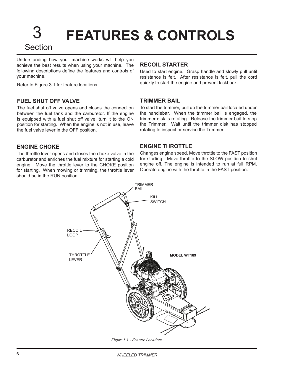 Features & controls | Echo WT189 Owners Manual User Manual | Page 10 / 20