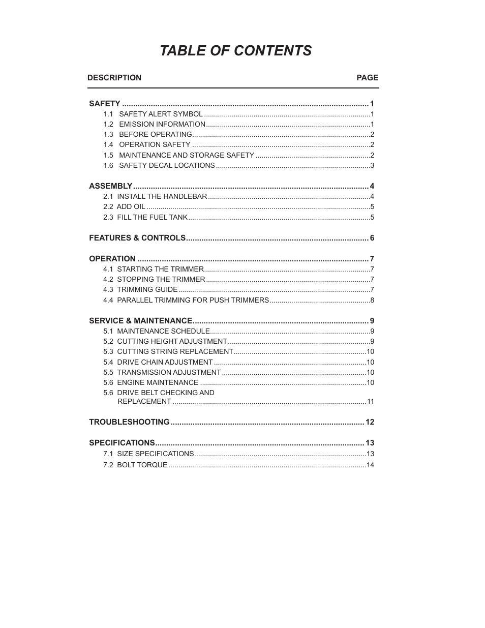 Echo WT189 Owners Manual User Manual | Page 4 / 20