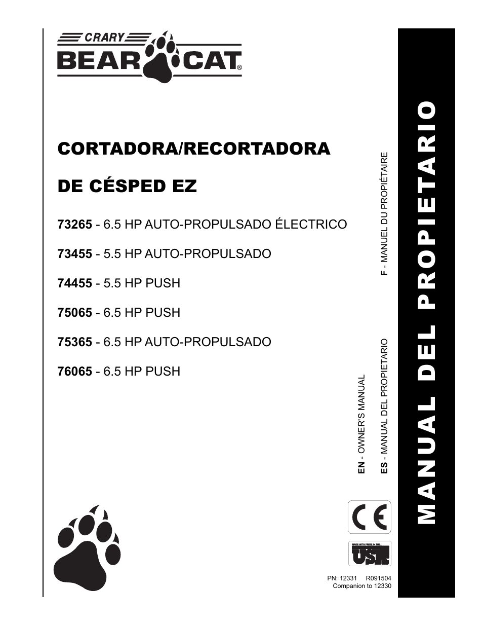 Manu al del pr opiet ario, Cortadora/recortadora de césped ez | Echo 75065 Owners Manual v.2 User Manual | Page 19 / 60