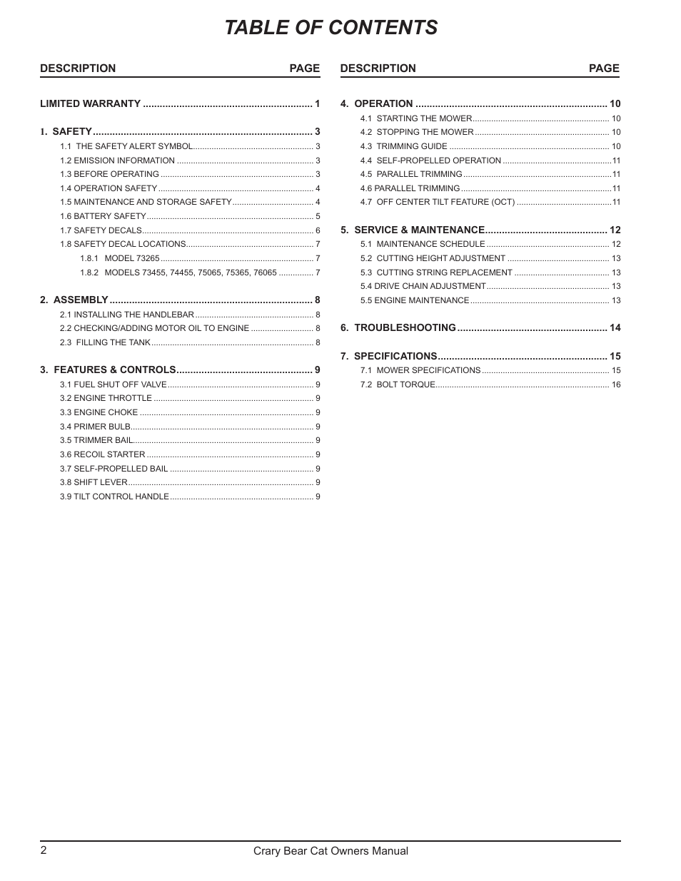 Echo 75065 Owners Manual v.2 User Manual | Page 4 / 60