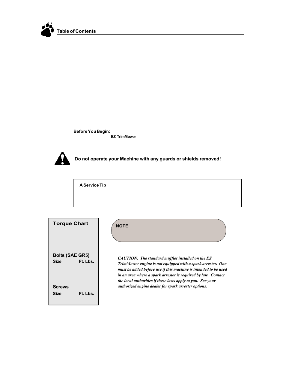 Echo 74065S User Manual | Page 3 / 88