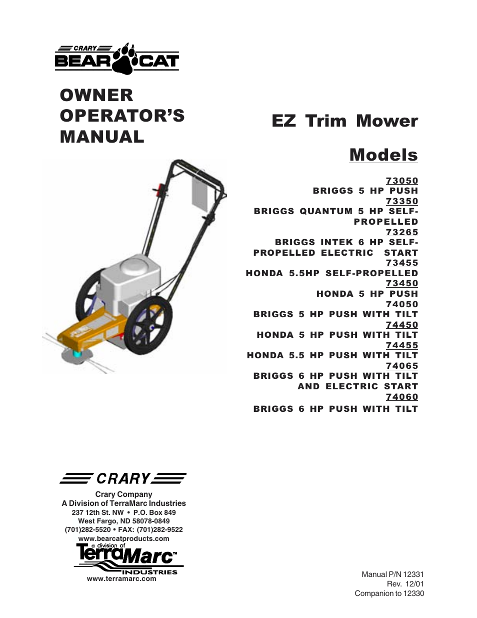 Echo 73040 Owners Manual v.2 User Manual | 22 pages