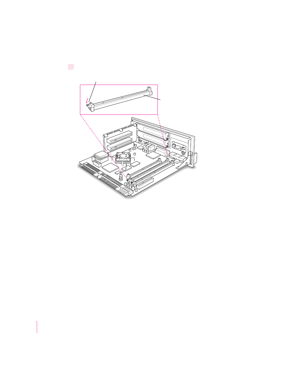 Installing a dram dimm | Apple Macintosh 6500 User Manual | Page 214 / 260