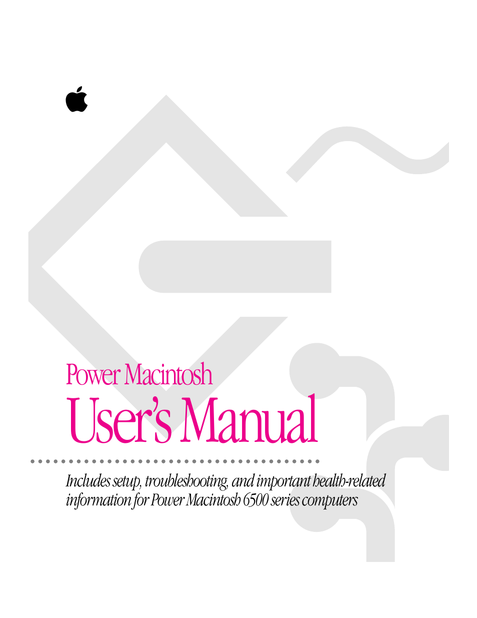 User’s manual | Apple Macintosh 6500 User Manual | Page 251 / 260