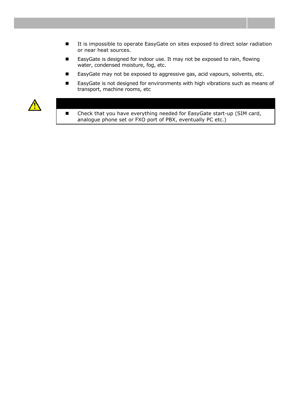 Before you start 2.2 | 2N Analogue GSM gateway 2N EasyGate - Manual, 1575 v1.1.0.2 User Manual | Page 18 / 69