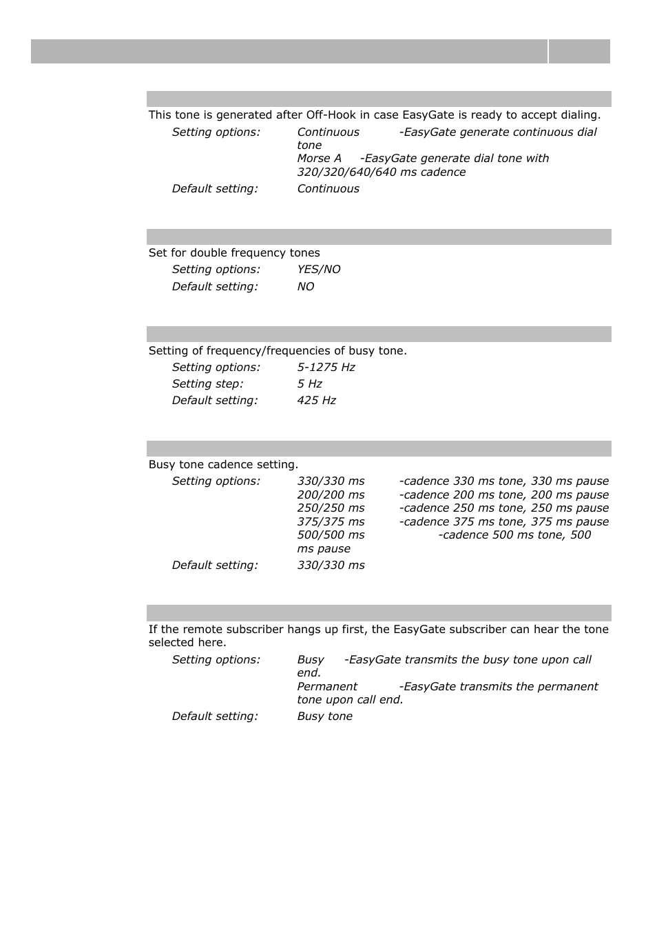 Table of parameters 3.2 | 2N Analogue GSM gateway 2N EasyGate - Manual, 1575 v1.1.0.2 User Manual | Page 31 / 69