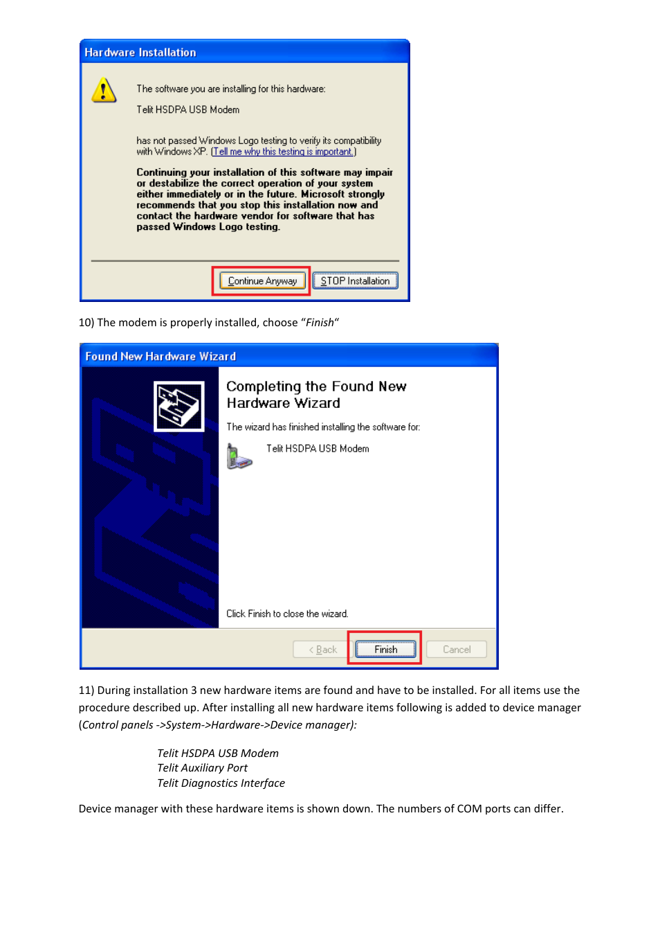2N Analogue UMTS gateway 2N EasyGate UMTS USB - Quick Start User Manual | Page 3 / 9