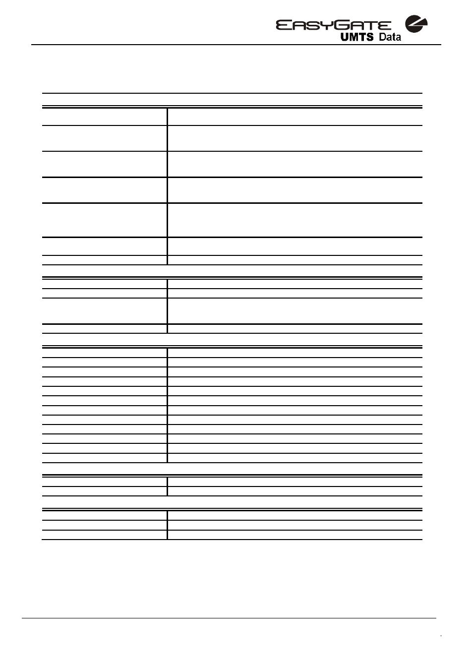 Technical parameters – umts easygate, Telephone interface, Serial interface | Others | 2N Analogue UMTS gateway 2N EasyGate UMTS USB - User Manual, v1.00 User Manual | Page 38 / 38