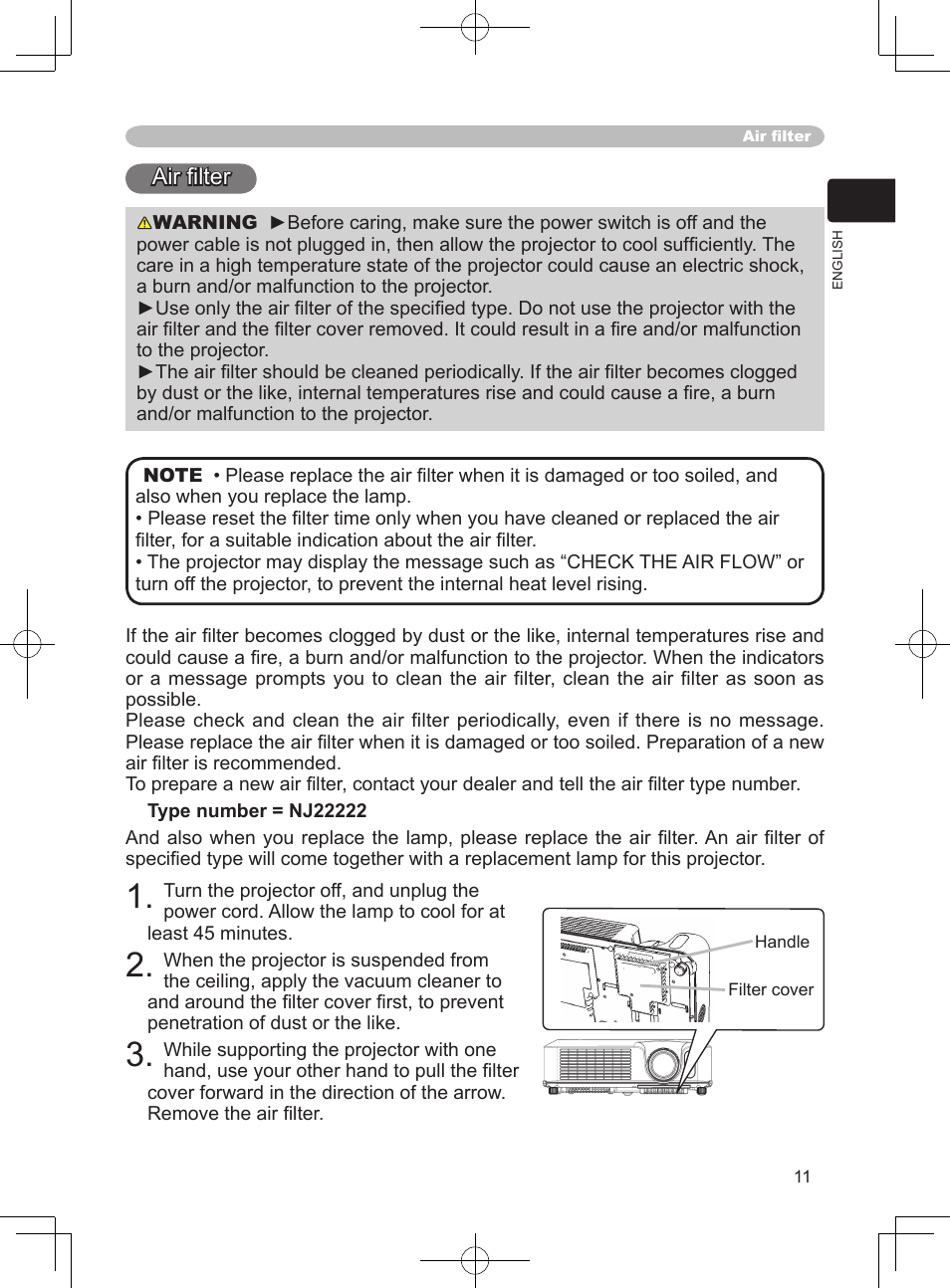 Hitachi CP-S240 User Manual | Page 11 / 14