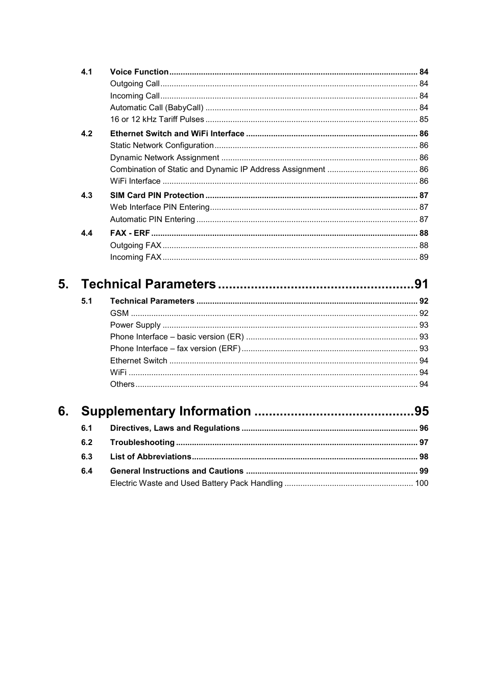 Technical parameters, Supplementary information | 2N Wireless 3G router 2N EasyRoute_new design - User manual, 1670 v1.06 User Manual | Page 5 / 101